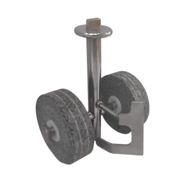 SS wiper roller stone assembly
